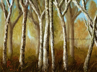 Into the Woods (painting by Renee Logan)